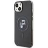KARL LAGERFELD futerał do IPHONE 15 KLHMP15SHGKCNOK (Glitter + MAG) czarny