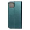 Etui z klapką na iPhone 15 PLUS Smart Magneto ciemnozielone