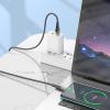 Kabel USB A do USB C Hoco 2,4A 1,2 m U121 czarny transparentny
