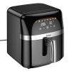 Frytkownica beztłuszczowa Air Fryer Hoco z ekranem dotykowym 8L 1700W HE20 czarna