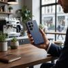 Etui z klapką na Motorola G57 POWER Split Book granatowo-kremowe