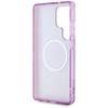 GUESS futerał do SAMSUNG S25 Ultra GUHMS25LHFLPEDU (Magnetic IML Metal Glitter Flowers Triangle) fioletowy