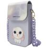NIMMY torebka na telefon BIG EYED PET 2.0 Rabbit fioletowa