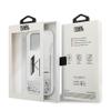 KARL LAGERFELD futerał do IPHONE 14 Pro KLHCP14LLBKLCS (Liguid Glitter Big KL Logo) srebrny