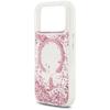 GUESS futerał do IPHONE 17 Pro kompatybilny z MagSafe GUHMP17LRGRGEP (Resin Bottom Glitter) różowy