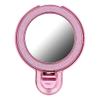 Stojak na telefon CIRCLE MIRROR - naklejany - różowy