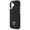 GUESS futerał do IPHONE 17 kompatybilny z MagSafe GUHMP17SPGTSPSK (Grained PU Triangle Logo) czarny