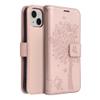Etui z klapką na iPhone 13 Mezzo Book drzewo złoto-różowe