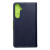 Etui z klapką na Samsung A55 Fancy Book granatowo-limonkowe