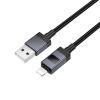 Kabel USB A do Lightning Hoco 2,4A z wyświetlaczem 1 m X118 czarny