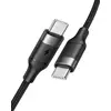 Kabel USB C do USB C VEGER PD 5A 100W 1,5 m CC02 czarny