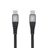 Kabel USB C do USB C Blue Star 3A 60W PD QC4.0 z oplotem 1,2 m TFK-DC-003 czarny
