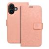 Etui z klapką na iPhone 16 Mezzo Book mandala peach fuzz
