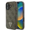 GUESS futerał do IPHONE 16 GUHCP16SP4TDPW (PU Leather 4G Triangle Strass) brązowy