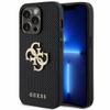 GUESS futerał do IPHONE 15 Pro GUHCP15LPSP4LGK (Leather Perforated 4G Glitter Logo) czarny