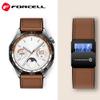 Pasek do Samsung Galaxy Watch Forcell F-Design FS20 magnetyczny skóra ekologiczna 22 mm czarny