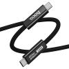 Kabel USB C do USB C Hoco USB4 40Gbps/8K60Hz 5A 240W 1m US15 czarny