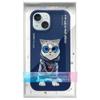 NIMMY futerał GLASSES COOL CAT do IPHONE 15 niebieski