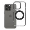 Etui na iPhone 13 PRO Frame Circle Stand zgodne z MagSafe czarne