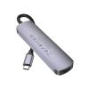Adapter HUB 5w1 (HDTV+USB 3.0+USB 2.0 x 2+PD) USB-C Hoco HB27 szary