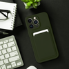 Futerał do iPhone 14 PRO MAX Card Case zielony
