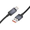 Kabel USB A do USB C Hoco 5A z wyświetlaczem 1 m X118 czarny