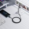 Kabel USB A do USB C Hoco 3A 1,2 m z LCD U146 czarny