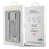 GUESS futerał do IPHONE 15 Pro GUHCP15LPSFDGSS (Sequin Script Metal) srebrny
