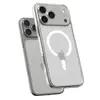 SPIGEN futerał ULTRA HYBRID MAG kompatybilny z MagSafe do IPHONE 17 Pro clear white