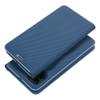 Etui z klapką na iPhone 16 PRO Luna Book Carbon niebieskie