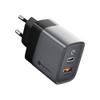 Ładowarka sieciowa do telefonu Forcell F-Energy GaN USB C + USB A QC4.0 PD 4A 45W VT-39 szara