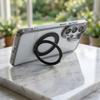 Etui na Samsung S26 ULTRA Frame Circle Stand zgodne z MagSafe transparentne