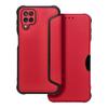Etui z klapką na Samsung A12 / M12 Razor Book czerwone