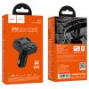 Transmiter samochodowy bluetooth Hoco USB A + USB C QC PD 35W E87 czarny
