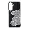 Etui na Samsung S25 FE / S26 FE Teddy Bear srebrne