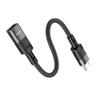 Adapter OTG USB C do Lightning Hoco 3A 0,1 m U107 czarny