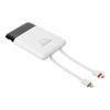 Powerbank PD3.0 3A 22,5W 10000 mAh z wbudowanymi kablami USB C / Lightning Charmast W1202 biały 0INT