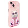 NIMMY futerał COOL&CUTE 2.0 Cat do IPHONE 15 różowy