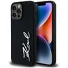 KARL LAGERFELD futerał do IPHONE 14 Pro Max KLHCP14XSCMSMVK (Silicone Sign Metal Logo) czarny