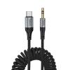Kabel AUX Jack 3,5 mm do USB C Hoco 1,5 m UPA33B czarny
