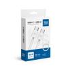 Kabel USB C do USB C Blue Star 3A 60W QC4.0 1 m Q28 biały