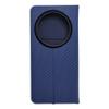 Etui z klapką na Xiaomi 14 ULTRA Luna Book Carbon niebieskie