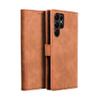Etui z klapką na Samsung S22 ULTRA Tender Book brązowe
