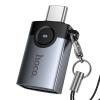 Adapter OTG USB C do USB A Hoco 3A UA46C grafitowy