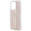 GUESS futerał do IPHONE 15 Pro GUHCP15LH4PSEGP (4G Gold  Stripe) różowy