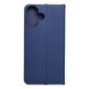 Etui z klapką na iPhone 16 Luna Book Carbon niebieskie