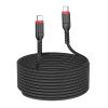 Kabel USB C do USB C Hoco 3A 60W 3 m X59 czarny