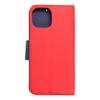 Etui z klapką na iPhone 15 Fancy Book czerwono-granatowe