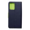 Etui z klapką na Xiaomi Redmi NOTE 12 5G Fancy Book granatowo-limonkowe