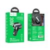 Ładowarka samochodowa Hoco USB A + USB C PD QC3.0 5A 30W z wyświetlaczem + transmiter FM BT E70 czarny